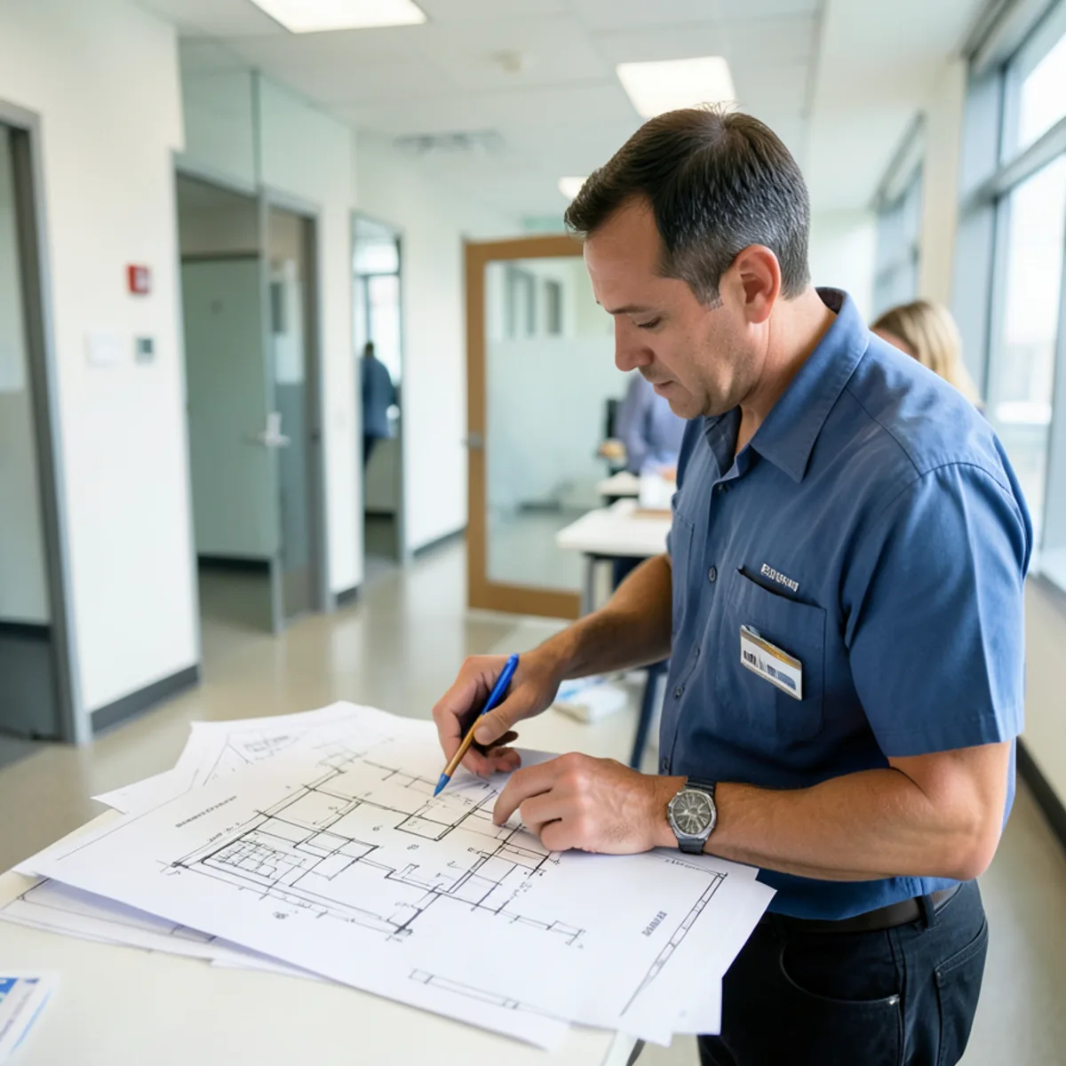 Consulting with property manager regarding condo association drain schedule