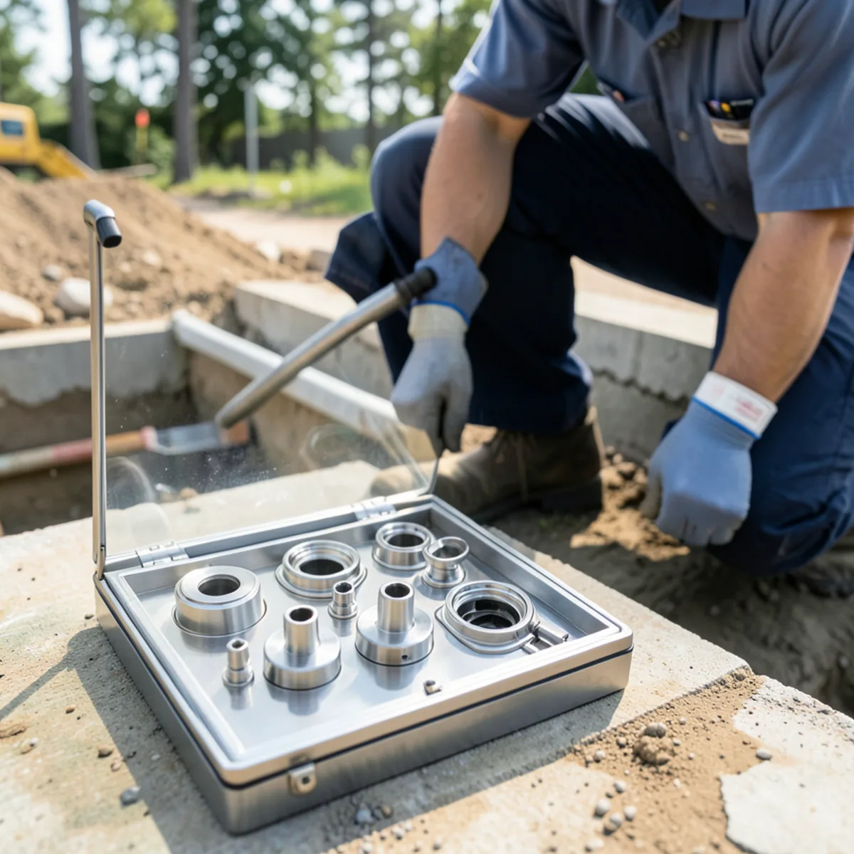 Set of rotating ceramic hydro jetting nozzles for root and grease removal